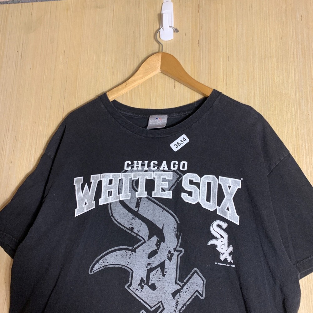 Chicago White Sox Shirt Adult Extra Large Black Short Sleeve Men's Graphic Print - Picture 9 of 16